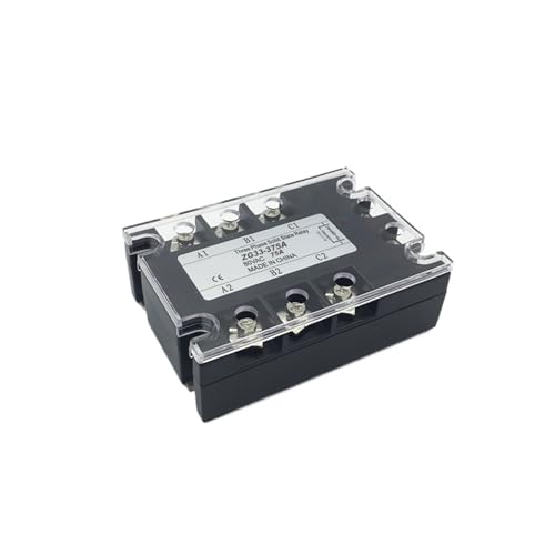 Dreiphasen-Wechselstrom-Halbleiterrelais 75 A 3 PHASE SSR 75AA 70-280 VAC Steuerung 90-480 VAC Wechselstrom-Halbleiterrelais ZG33-375A von NBDUGQ