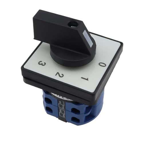 Elektrischer 2/3/4-Positionen-Drehnocken-Umschalter mit 8 Anschlüssen, 500 V, 20 A, LW28-20(2P 8T 0123) von NBDUGQ