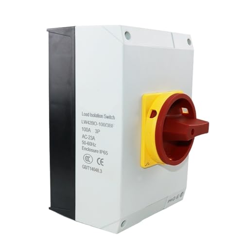 LW42BO-100/3BF 4BF 100A EIN AUS Zwei Positionen 3 Pole 4 Pole Drehwahlschalter Umschalter Nockenschalter mit wasserdichter Box(LW42BO-100 4BF 4P) von NBDUGQ