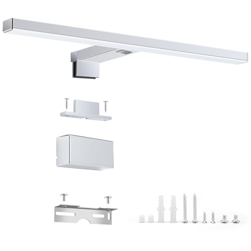 NBEASTKEY DK2610-40 silber 10W 4000K, 40CM Spiegelscheinwerfer, 15.7 Zoll Badbeleuchtung, moderner Minimalismus von NBEASTKEY