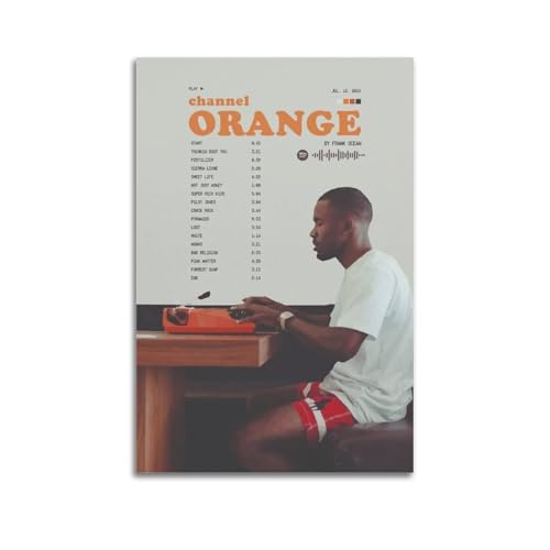 NBHGFF Frank Ocean Channel Orange Album Leinwanddruck - Signature Decor für Schlafzimmer, Home Office und Teens - 30 x 45 cm Unframe-22 von NBHGFF