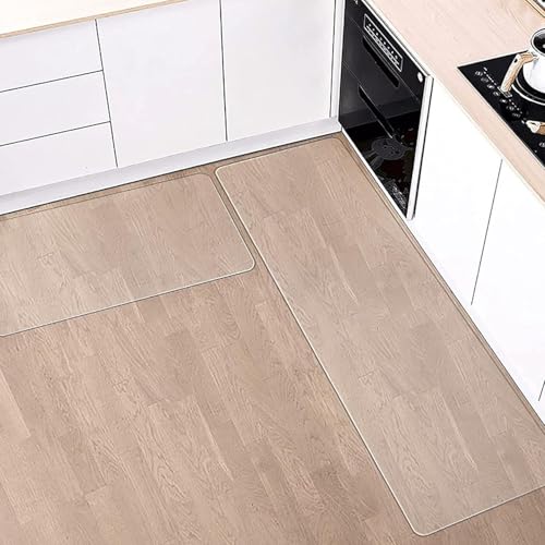 1,5 mm PVC Bodenschutzmatte Transparent, Bürostuhlunterlage Drehstuhl Stuhlmatte, Schreibtischstuhl Matte für Harter Boden Parkett Bodenmatte (70 x 100 cm) von NBKJDSXL