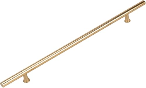 1 Stück T-bar Kabinettgriffe Schubladenknopf,Solide Aluminiumlegierung Griffe Türgriff Schrankgriffe,Steggriff Möbelgriff Stangengriff,Mit Schrauben (Lochabstand 352mm,Golden) von NBKJDSXL