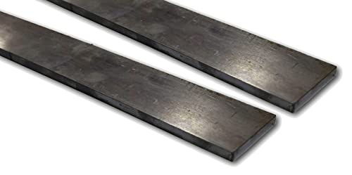 NBSHWTY 2er-Pack 1095 Stahl Flachstangen, 12"x1.5"x0.12" mit strengen Qualitätsstandards - Perfekt für Profis und Hobby-Messerhersteller, geglühter Kohlenstoffstahl für DIY-Projekte von NBSHWTY