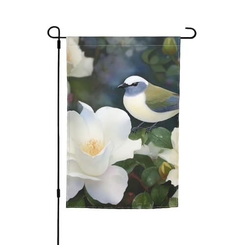 Gardenia Blumen Vögel Gartenflagge 30,5 x 45,7 cm Frühling Sommer Herbst Winter saisonale Flaggen doppelseitige Urlaubsflaggen Banner Outdoor Indoor Hofflagge für Heimdekorationen Gardenia Blumen Vögel Gartenflagge 30,5 x 45,7 cm Frühling Sommer Herbst Winter saisonale Flaggen doppelseitige Urlaubsflaggen Banner Outdoor Indoor Hofflagge für Heimdekorationen von NBSKSDLK