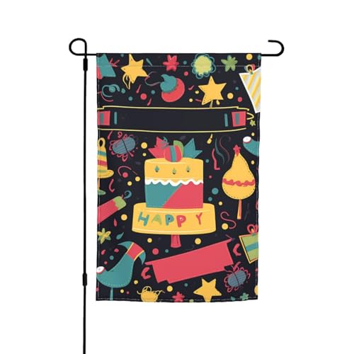 Happy Birthday Bilder Gartenflagge 30,5 x 45,7 cm Frühling Sommer Herbst Winter saisonale Flaggen doppelseitige Urlaubsflaggen Banner Outdoor Indoor Hofflagge für Heimdekorationen Happy Birthday Bilder Gartenflagge 30,5 x 45,7 cm Frühling Sommer Herbst Winter saisonale Flaggen doppelseitige Urlaubsflaggen Banner Outdoor Indoor Hofflagge für Heimdekorationen von NBSKSDLK