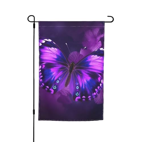 Lila Schmetterling Gartenflagge 30,5 x 45,7 cm Frühling Sommer Herbst Winter saisonale Flaggen doppelseitige Urlaubsflaggen Banner Outdoor Indoor Hofflagge für Heimdekorationen Lila Schmetterling Gartenflagge 30,5 x 45,7 cm Frühling Sommer Herbst Winter saisonale Flaggen doppelseitige Urlaubsflaggen Banner Outdoor Indoor Hofflagge für Heimdekorationen von NBSKSDLK