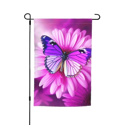 Lila Schmetterling und Blume Gartenflagge 30,5 x 45,7 cm Frühling Sommer Herbst Winter saisonale Flaggen doppelseitige Urlaubsflaggen Banner Outdoor Indoor Hofflagge für Heimdekorationen Lila Schmetterling und Blume Gartenflagge 30,5 x 45,7 cm Frühling Sommer Herbst Winter saisonale Flaggen doppelseitige Urlaubsflaggen Banner Outdoor Indoor Hofflagge für Heimdekorationen von NBSKSDLK