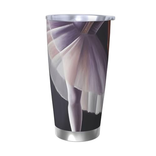 NBSKSDLK Ballett-Tänzer-Tumbler aus Edelstahl, vakuumisoliert, Kaffeebecher mit Deckel und Strohhalm, doppelwandiger Reisebecher für heiß/kalt, auslaufsicherer Thermobecher für Zuhause, Büro, Auto NBSKSDLK Ballett-Tänzer-Tumbler aus Edelstahl, vakuumisoliert, Kaffeebecher mit Deckel und Strohhalm, doppelwandiger Reisebecher für heiß/kalt, auslaufsicherer Thermobecher für Zuhause, Büro, Auto von NBSKSDLK