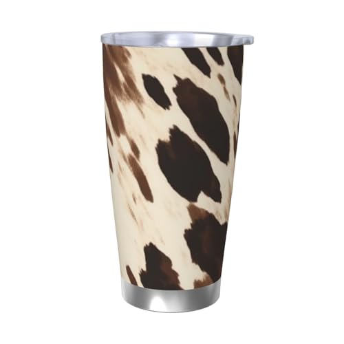 NBSKSDLK Bedruckter Becher mit Kuhmotiv, Edelstahl, vakuumisoliert, mit Deckel und Strohhalm, doppelwandiger Reisebecher für heiß/kalt, auslaufsicherer Thermobecher für Zuhause, Büro, Auto NBSKSDLK Bedruckter Becher mit Kuhmotiv, Edelstahl, vakuumisoliert, mit Deckel und Strohhalm, doppelwandiger Reisebecher für heiß/kalt, auslaufsicherer Thermobecher für Zuhause, Büro, Auto von NBSKSDLK