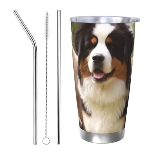 NBSKSDLK Dog Family Tumbler Edelstahl-Kaffeebecher mit Deckel und Strohhalm, doppelwandiger Reisebecher für heiß/kalt, auslaufsicherer Thermobecher für Zuhause, Büro, Auto, 590 ml NBSKSDLK Dog Family Tumbler Edelstahl-Kaffeebecher mit Deckel und Strohhalm, doppelwandiger Reisebecher für heiß/kalt, auslaufsicherer Thermobecher für Zuhause, Büro, Auto, 590 ml von NBSKSDLK