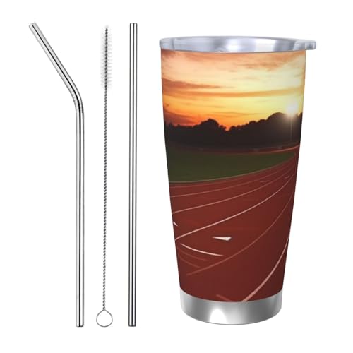 NBSKSDLK Dusk Running Track Tumbler aus Edelstahl, vakuumisolierter Kaffeebecher mit Deckel und Strohhalm, doppelwandiger Reisebecher für heiß/kalt, auslaufsicherer Thermobecher für Zuhause, Büro NBSKSDLK Dusk Running Track Tumbler aus Edelstahl, vakuumisolierter Kaffeebecher mit Deckel und Strohhalm, doppelwandiger Reisebecher für heiß/kalt, auslaufsicherer Thermobecher für Zuhause, Büro von NBSKSDLK