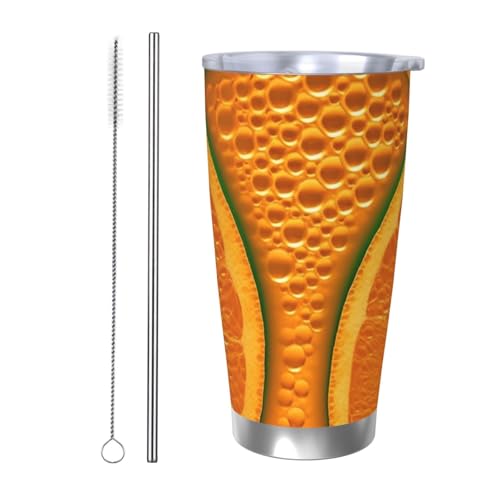 NBSKSDLK Kaffeebecher aus Edelstahl, vakuumisoliert, mit Deckel und Strohhalm, doppelwandiger Reisebecher für heiß/kalt, auslaufsicherer Thermobecher für Zuhause, Büro, Auto, Orange NBSKSDLK Kaffeebecher aus Edelstahl, vakuumisoliert, mit Deckel und Strohhalm, doppelwandiger Reisebecher für heiß/kalt, auslaufsicherer Thermobecher für Zuhause, Büro, Auto, Orange von NBSKSDLK