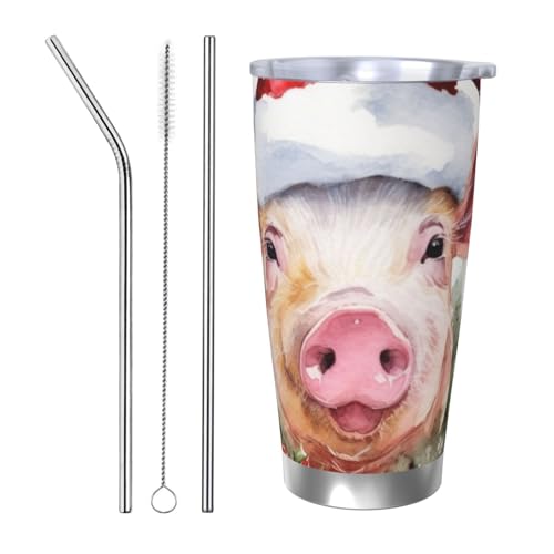 NBSKSDLK Smiling Tumbler Vakuumisolierter Kaffeebecher aus Edelstahl mit Deckel und Strohhalm, doppelwandiger Reisebecher für heiß/kalt, auslaufsicherer Thermobecher für Zuhause, Büro, Auto, 590 ml NBSKSDLK Smiling Tumbler Vakuumisolierter Kaffeebecher aus Edelstahl mit Deckel und Strohhalm, doppelwandiger Reisebecher für heiß/kalt, auslaufsicherer Thermobecher für Zuhause, Büro, Auto, 590 ml von NBSKSDLK
