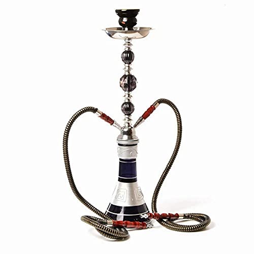 Luxus Modernes Glas Shisha Set 53 Cm Hochwertige Shisha Mit 2 Schläuchen Und Anderem Zubehör Luxus Shisha Set Adapter Einfache Einrichtung B von NBSMN