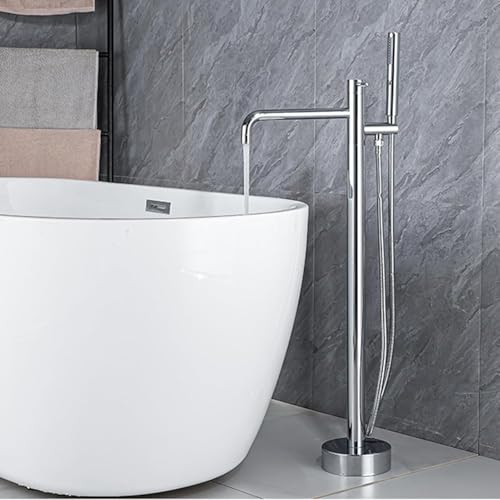 NBTRXWAFR Stand Badewannenarmatur Mit Handbrause Heiß Und Kalt 2 Modi Badewannenarmatur Für Freistehende Badewanne 360° Drehbar,Chrome,A NBTRXWAFR Stand Badewannenarmatur Mit Handbrause Heiß Und Kalt 2 Modi Badewannenarmatur Für Freistehende Badewanne 360° Drehbar,Chrome,A von NBTRXWAFR