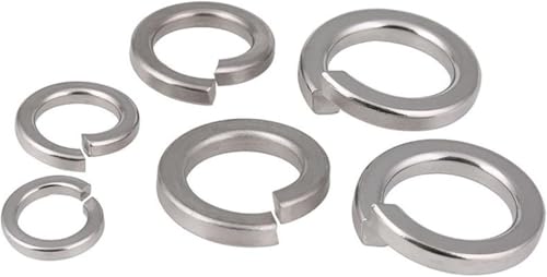 304 Edelstahl Dichtung Ring Federschloss Split Washer Elastische Dichtung(M2.5 (100pcs)) von NBVACPL