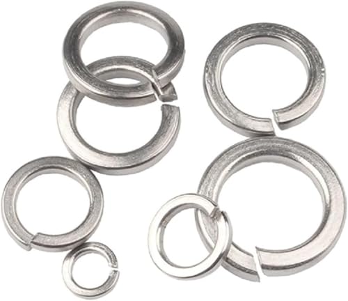 304 Federscheibe Split Lock Elastische Dichtung Schwarz Grade 8,8 Stahl(Stainless Steel 304,M1.6 50pcs) von NBVACPL