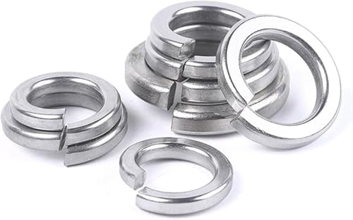 316/304/201 Edelstahl-Federscheibe, geteilte elastische Dichtung(316 Stainless Steel,M1.6 (100pcs)) von NBVACPL