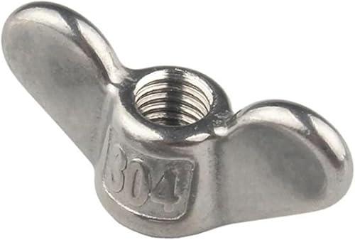 Edelstahl-Flügelmutter, Flügelmuttern 1/5 stücke Flügelmutter 304 Edelstahl Große Ohren Handfest Mutter Flügelmutter Mutter Barren Zwei Klauenmuttern(Butterfly Nut,M18(1pcs)) von NBVACPL