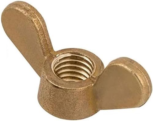 Edelstahl-Flügelmutter, Flügelmuttern 1-10 STÜCKE GB62 Messingmutter Handfest Flügelmuttern Messing Handmutter(M20 1PCS) von NBVACPL