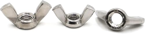 Edelstahl-Flügelmutter, Flügelmuttern 3–10 Stück DIN315 Flügelmuttern, Flügelmuttern aus Edelstahl 304/verzinktem Kohlenstoffstahl, handfest anziehen(304 Stainless Steel,M12 3pcs) von NBVACPL