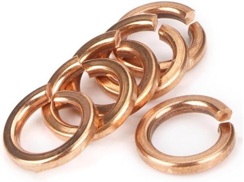 Messing Split Federscheibe Bronze Kupfer Schalen Pad Federscheibe Anti-Lose(M14 (2Pcs)) von NBVACPL