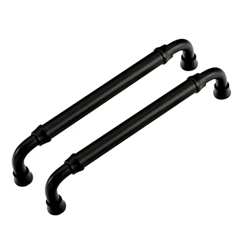 NBVACPL 2er-Pack goldene Schrankgriffe, Möbelgriffe aus massivem Messing, T-Griffe for Küchenschranktüren, Schubladengriffe for Schlafzimmer und Badezimmer (Gold, 128 mm/5 Zoll)(Black,160mm/6.3in) von NBVACPL