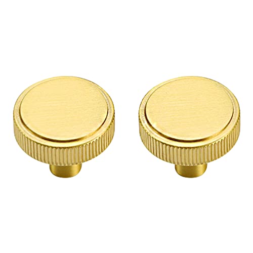 NBVACPL 2er-Pack goldene Schrankgriffe, Möbelgriffe aus massivem Messing, T-Griffe for Küchenschranktüren, Schubladengriffe for Schlafzimmer und Badezimmer (Gold, 128 mm/5 Zoll)(Gold,25mm/1in) von NBVACPL