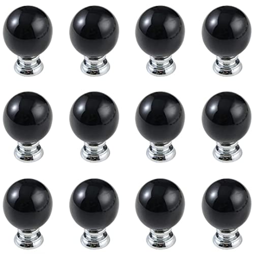 NBVACPL Schubladengriffe, Schrankgriffe, Schubladengriffe 12 Stück Keramik-Schubladenknöpfe, runder Kugel-Keramikgriff for Kindermöbeldekoration, Schrankschubladengriffe, Schranktür-Griffe (rot) von NBVACPL