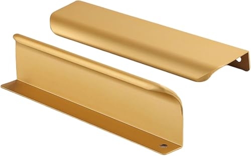 NBVACPL Verdeckte Schubladengriffe,Küchengriffe, Fingerkantengriffe, Versteckter Griff, Türgriff for Küche, Wohnzimmer, Schublade, Schrank, Kleiderschrank von NBVACPL