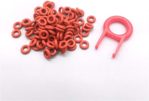 O-Ring-Dichtungsscheibe, O-Ring-Dichtungsschalter-Schalldämpfer, Gummi(Red,9x4x2.5mm) von NBVACPL