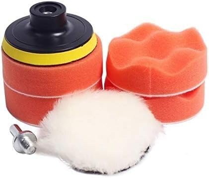 Polierpads, Polierpuffer, Wachs-Polierpad-Bohrer-Set, Auto-Polierpad-Set,(4 Inch) von NBVACPL