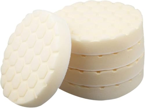 Polierpads, Schwamm-Polierpad-Kits for Autopolierer, Polierpad mit doppelter Wirkung(White) von NBVACPL