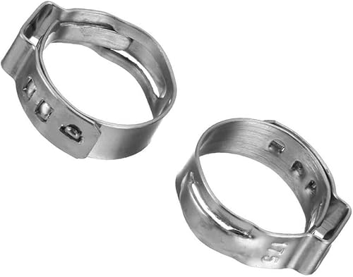 Rohrschelle Edelstahl 304 Einzelohr-Schlauchschellen Sortimentssatz Einzel(5.8-7mm 20pcs) von NBVACPL