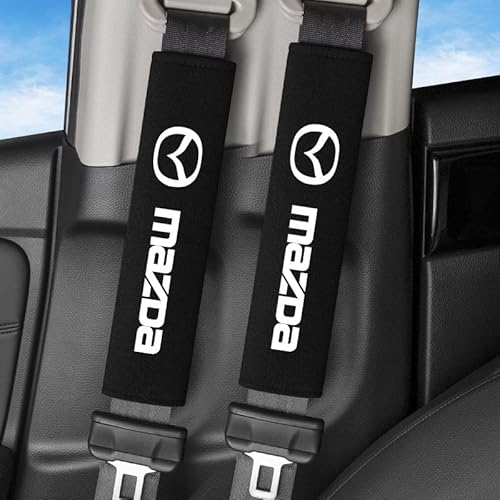 NBVGFGDF 2 Stück Gurtpolster Auto, für Mazda 3 Hatchback BP 2019-2022 rutschfest Atmungsaktiv Auto Sicherheitsgurtschutz Abnehmbar Auto Sicherheitsgurt Bezüge,B von NBVGFGDF