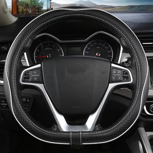 NBVGFGDF Auto Lenkradbezug, für Suzuki Swift 2017-2022 Anti Rutsch Atmungsaktiver Lenkradschoner Auto Innenausstattun, Lenkradbezug Zubehör,C-D-38cm von NBVGFGDF