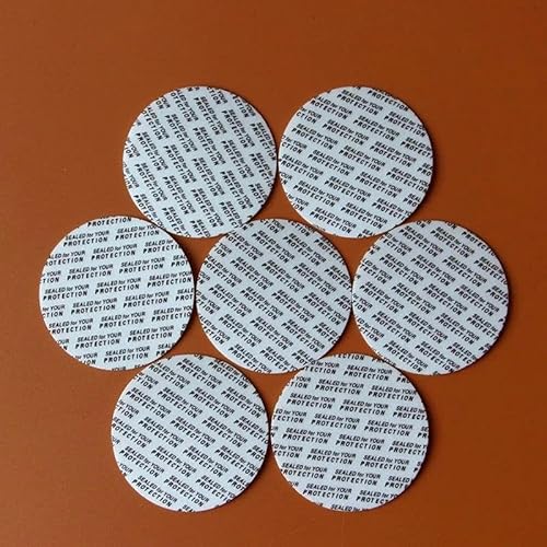 NBVGVGGT 500 Stück 20–101 mm Selbstklebender, druckempfindlicher Schaumstoff-Verschlussdeckel-Innenbelag für Kosmetikdosen, Flaschen, Töpfe, 25 mm von NBVGVGGT