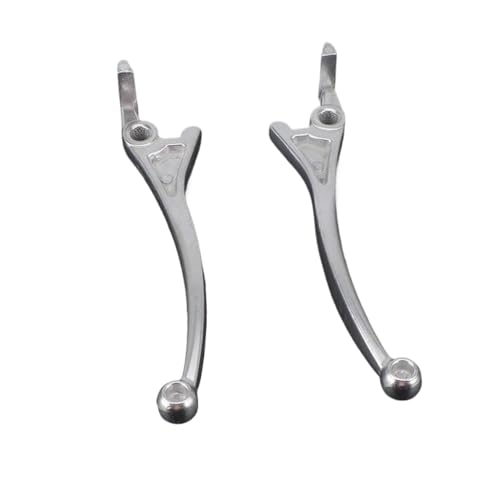 NBpsfpCqa Motorrad -Roller -Bremshebel, kompatibel mit vorderen Heck -Scheibenbremsgrenze für 50 ccm 100cc 125cc 150cm Moped ATV -Teile Austausch(Silber 1 Paar) von NBpsfpCqa