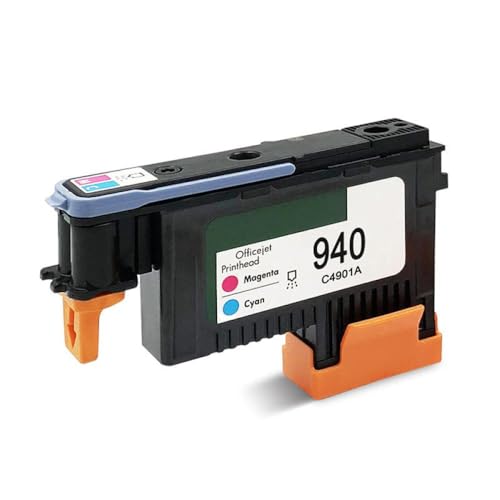 NBpsfpCqa PrinThead C4900A C4901A 940 Druckkopf kompatibel mit OfficeJet Pro 8500 8500A Druckern und A809A A809N A811A A909A A909N A909G A910A -Drucker -Druckermodelle(Magenta Cyan) von NBpsfpCqa