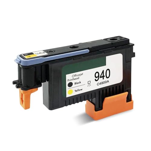 NBpsfpCqa PrinThead C4900A C4901A 940 Druckkopf kompatibel mit OfficeJet Pro 8500 8500A Druckern und A809A A809N A811A A909A A909N A909G A910A -Drucker -Druckermodelle(Schwarzgelb) von NBpsfpCqa