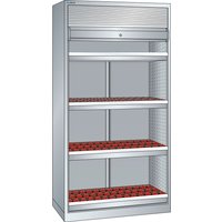 LISTA NC-Schrank 54x27E, (BxTxH) 1038x691x1950mm, ISO-SK 40, 156 Halter, lichtgrau von Lista