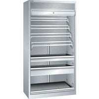 LISTA NC-Schrank 54x27E, (BxTxH) 1038x691x1950mm, o. Werkzeughalter, 2 Schubladen, lichtgrau von Lista