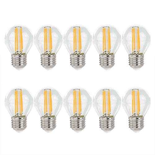 NCC-Licht 10 x LED Filament Leuchtmittel Tropfen 4W ~ 40W E27 klar (Klar, Warmweiß) von NCC-Licht