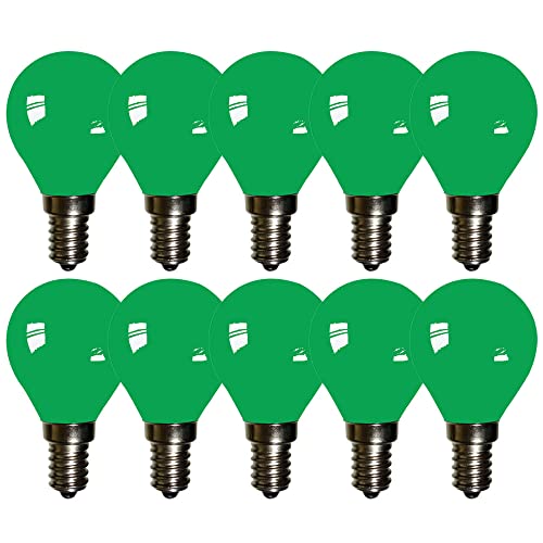 NCC-Licht 10 x LED Filament Leuchtmittel Tropfen 2W E14 farbig Grün 30lm von NCC-Licht
