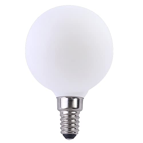 NCC-Licht 6 x LED Filament Leuchtmittel Globe G60 2W E14 opal 170lm warmweiß 2700K von NCC-Licht