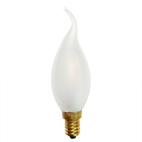 LED Filament Kerze Windstoß 1W fast wie 15W MATT E14 100lm Glühlampe Fadenglühbirne warmweiß 2700K von NCC-Licht