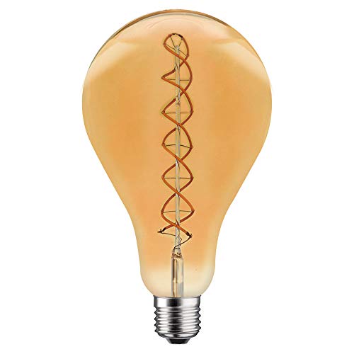 NCC-Licht LED Spiral Filament 5W = 25W E27 klar gold gelüstert extra warmweiß 2200K DIMMBAR (Mega AGL A165) von NCC-Licht