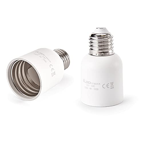 NCC-Licht Lampenfassung E27 auf E40 Adapter für gängige Leuchtmittel von NCC-Licht