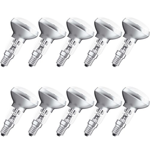NCC-Licht 10 x Eco Halogen Leuchtmittel R50 Reflektor 30° 20W E14 warmweiß, stufenlos dimmbar, Ersatz für Reflektorlampe 25W von NCC-Licht